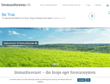 Tablet Screenshot of immunforsvar.dk